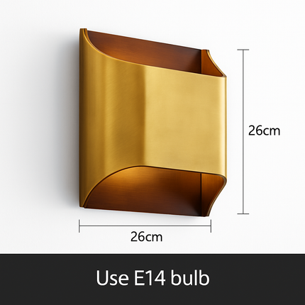 Applique murale LED en cuivre pour salon et chambre style hôtel moderne — LZ4X9T2
