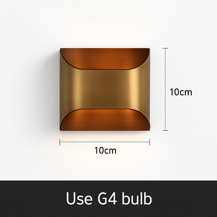 Applique murale LED en cuivre pour salon et chambre style hôtel moderne — LZ4X9T2