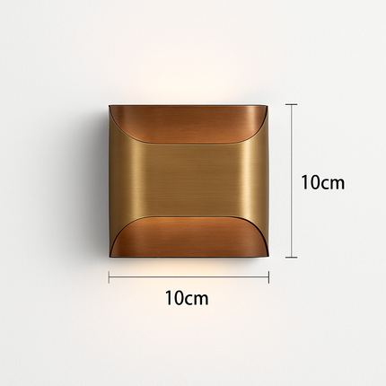 Applique murale LED en cuivre pour salon et chambre style hôtel moderne — LZ4X9T2