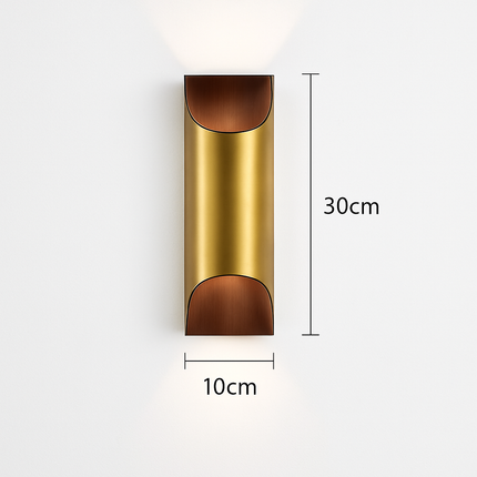 Applique murale LED en cuivre pour salon et chambre style hôtel moderne — LZ4X9T2