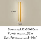 80cm 16W Or / Extérieur étanche / Blanc froid, pas de télécommande