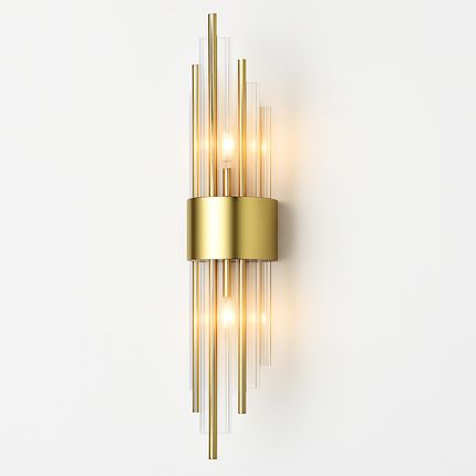 Applique murale de luxe LED moderne en or