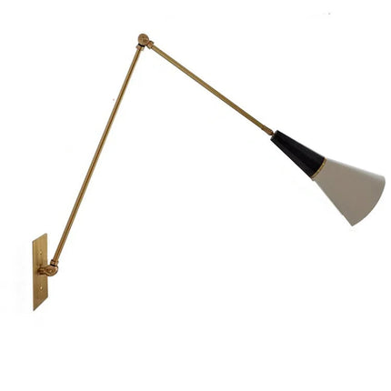 Applique murale médiévale en laiton noir et or au design contemporain — LZ4X9T1