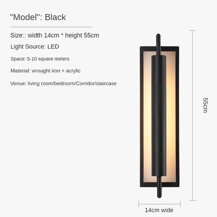 Applique murale postmoderne style chinois pour intérieur élégant — LZ4D9XJ
