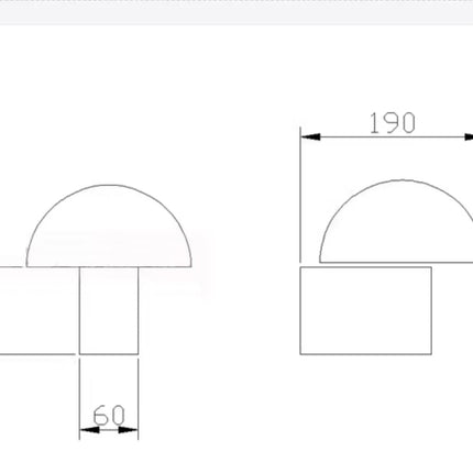 Applique murale design avec prise et abat-jour en verre champignon — LZ4X9JQ