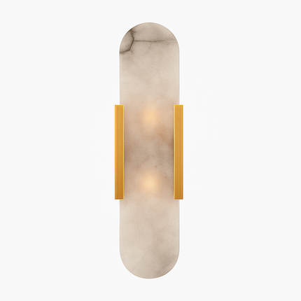 Applique murale cylindrique effet marbre design Aïda — LZ4G7X2