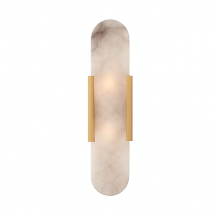 Applique murale cylindrique effet marbre design Aïda — LZ4G7X2