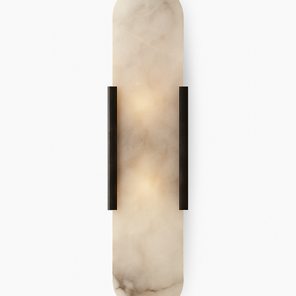 Applique murale cylindrique effet marbre design Aïda — LZ4G7X2