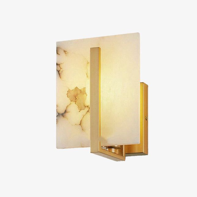 Applique murale Lucas effet marbre et métal doré design — LZ4P9XQ