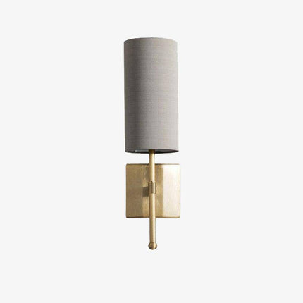 Applique murale LED avec abat-jour cylindrique gris design — LZ4X9P