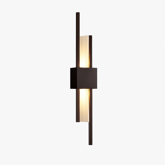 Applique murale design LED avec barre en métal doré Xeres
