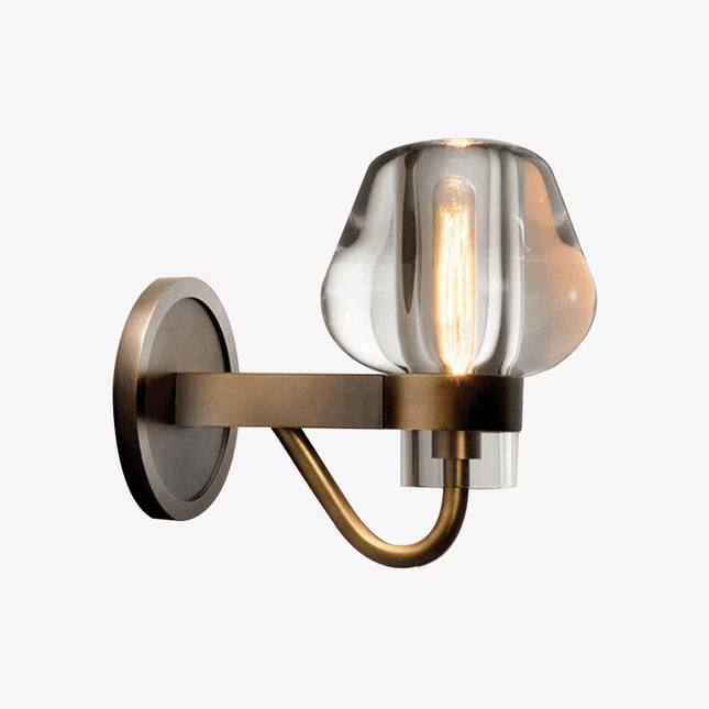 Applique murale design LED avec verre cristal style Sconce
