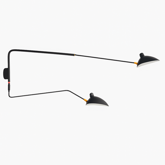 Applique murale design LED dirigeable style retro Swing