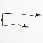 Noir - 140cm - 2 lampes