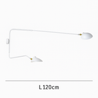 Blanc - 120cm - 2 lampes