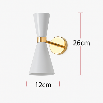 Applique murale LED dorée avec abat-jour triangulaire design — LZ4X9Q2
