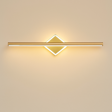 Applique murale design LED dorée ou blanche Mirror