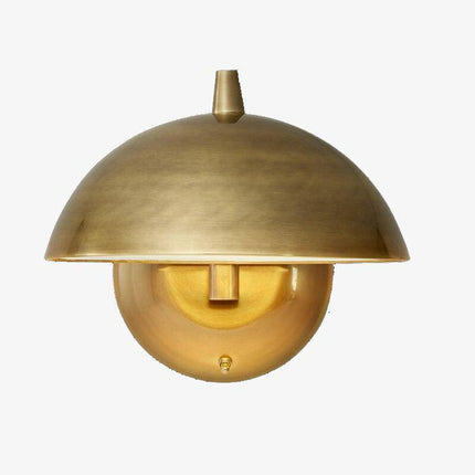 Applique murale LED dorée avec abat-jour arrondi style champignon — LZ4XJ9