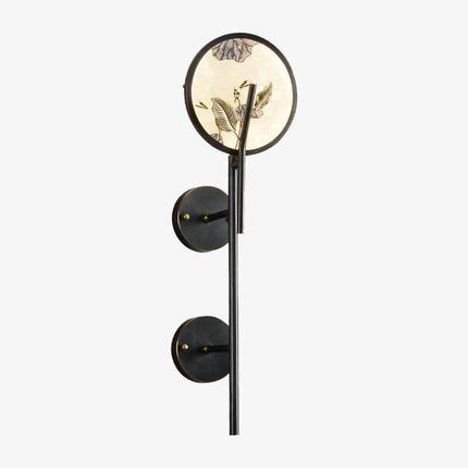 Applique murale LED noire en forme de clé style japonais — LZ4X9T2