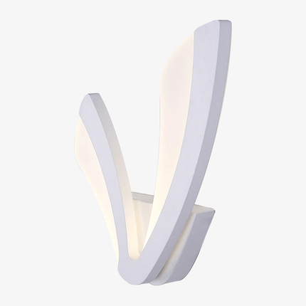 Applique murale design LED en forme de V blanc
