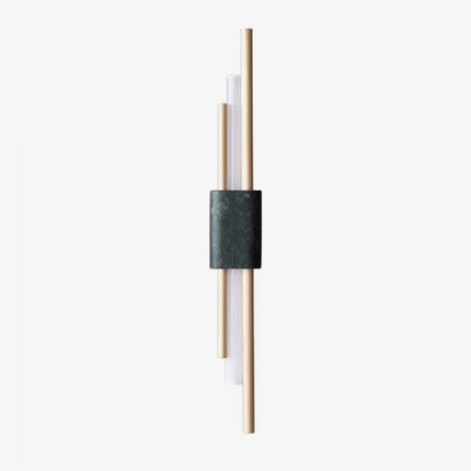 Applique murale LED en marbre avec tube doré design — LZ4X9P2