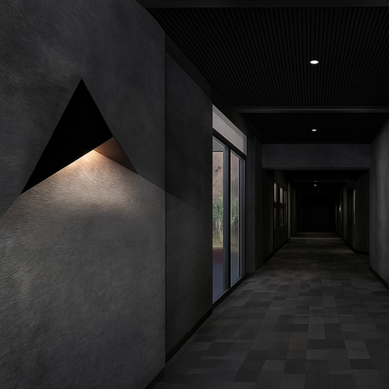 Applique murale LED design triangle en métal style Loft — LZ4G7T9