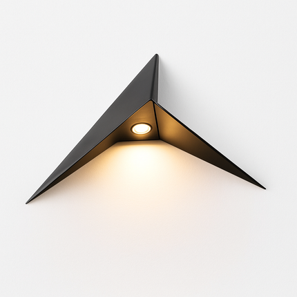 Applique murale LED design triangle en métal style Loft — LZ4G7T9