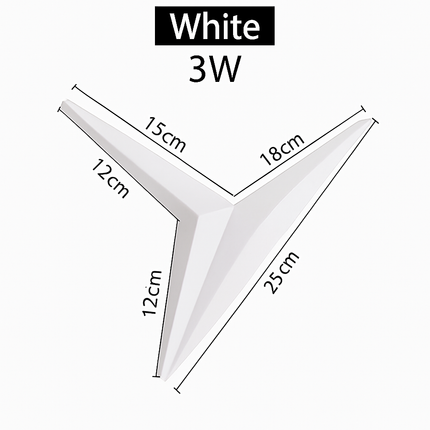 Applique murale LED design triangle en métal style Loft — LZ4G7T9