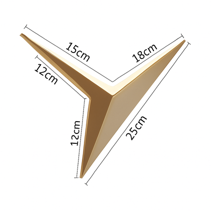 Applique murale LED design triangle en métal style Loft — LZ4G7T9