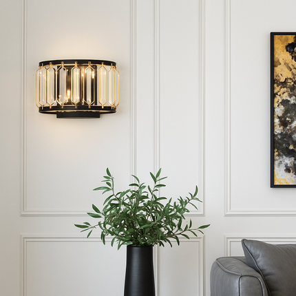 Applique murale LED en verre cristal au style rétro — LZ4X9QJ
