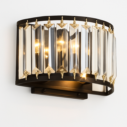 Applique murale LED en verre cristal au style rétro — LZ4X9QJ