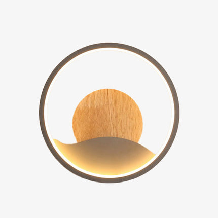 Applique murale LED ronde avec anneau lumineux design Globe — LZ4X9P2
