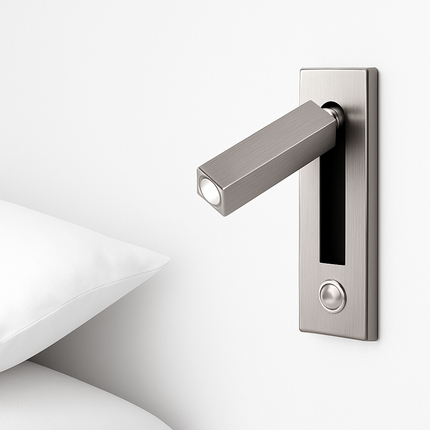 Applique murale carrée avec liseuse LED intégrée — LZ4X9T2