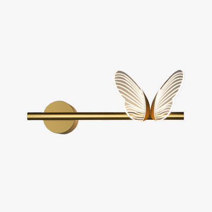 Applique murale papillon en métal doré design — LZ4X9T