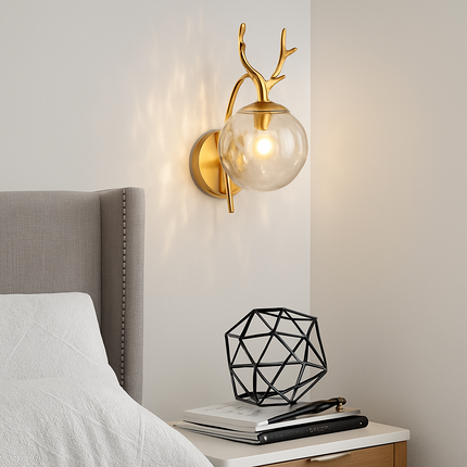 Applique murale en bois design moderne forme cerf — LZ4D9XQ