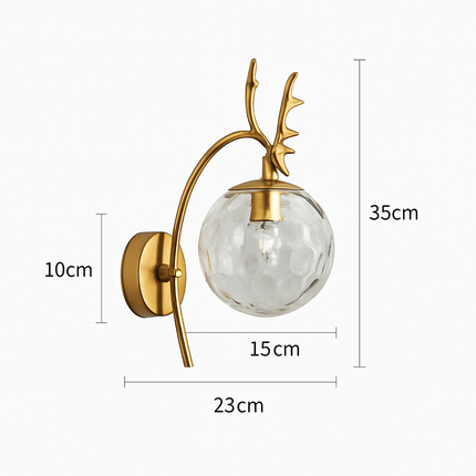 Applique murale en bois design moderne forme cerf — LZ4D9XQ