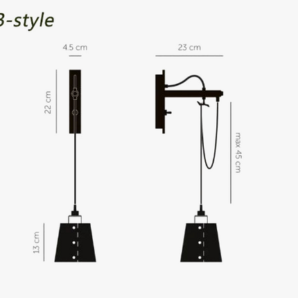 Applique murale LED au design nordique épuré pour intérieur — LZ4X9QJ