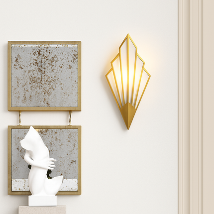 Applique murale LED triangulaire en métal coloré design — LZ4P9XJ