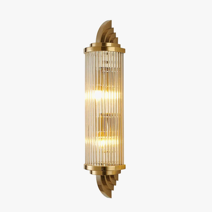Applique murale moderne en acier inoxydable et cristal — LZ4N7Q2