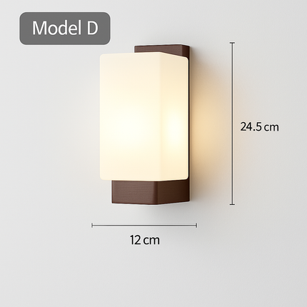 Applique murale en bois avec ampoule LED intégrée pour intérieur — LZ4X9P2