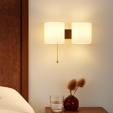 Applique murale en bois avec ampoule LED intégrée pour intérieur — LZ4X9P2