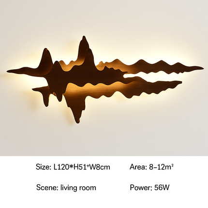 Applique murale en bois au design moderne pour intérieur lumineux — LZ4XJ7Q