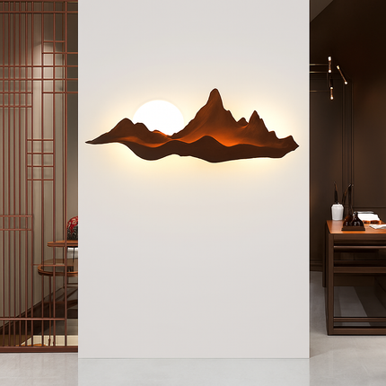 Applique murale en bois au design moderne pour intérieur lumineux — LZ4XJ7Q