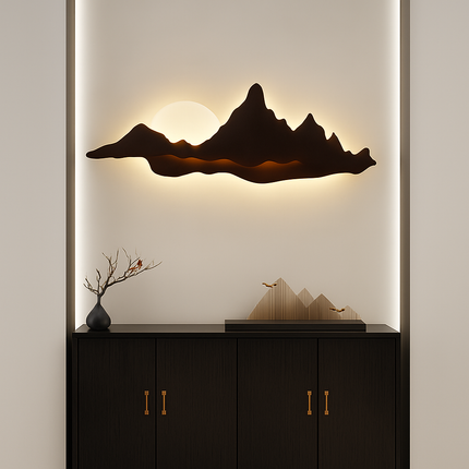 Applique murale en bois au design moderne pour intérieur lumineux — LZ4XJ7Q