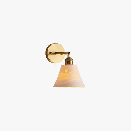 Applique murale luxe en céramique et cuivre style nordique — LZ4D7X9