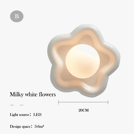 Applique murale en céramique à fleurs pour chambre enfant — LZ4P9XJ