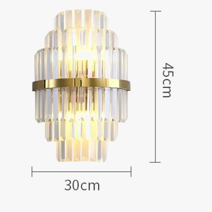 applique murale en cristal style européen moderne pour intérieur décoratif