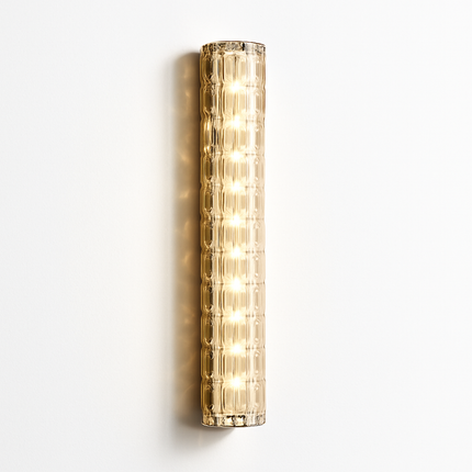 Applique murale en cuivre avec lumière en cristal au design minimaliste — LZ4X9T