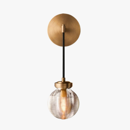 Applique murale moderne en cuivre et cristal pour intérieur raffiné — LZ4X9P2