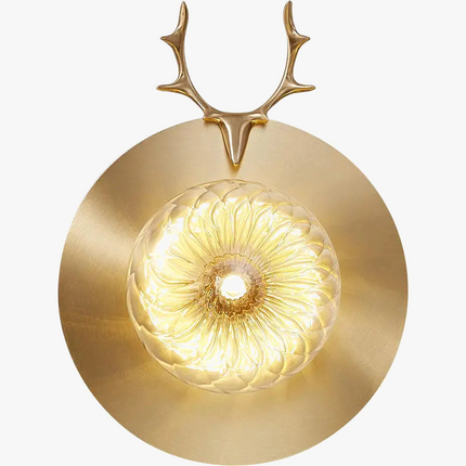 Applique murale créative tête de cerf en cuivre personnalisée — LZ4X9T2